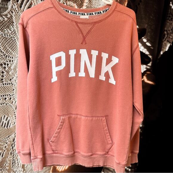 Victoria’s Secret PINK Mauve Pink pull over oversize sweatshirt in size XS - Picture 5 of 5